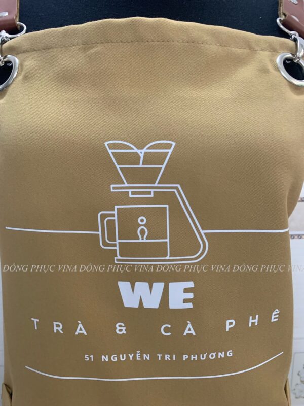 Logo Trà Và Cà Phê in tạp dề We