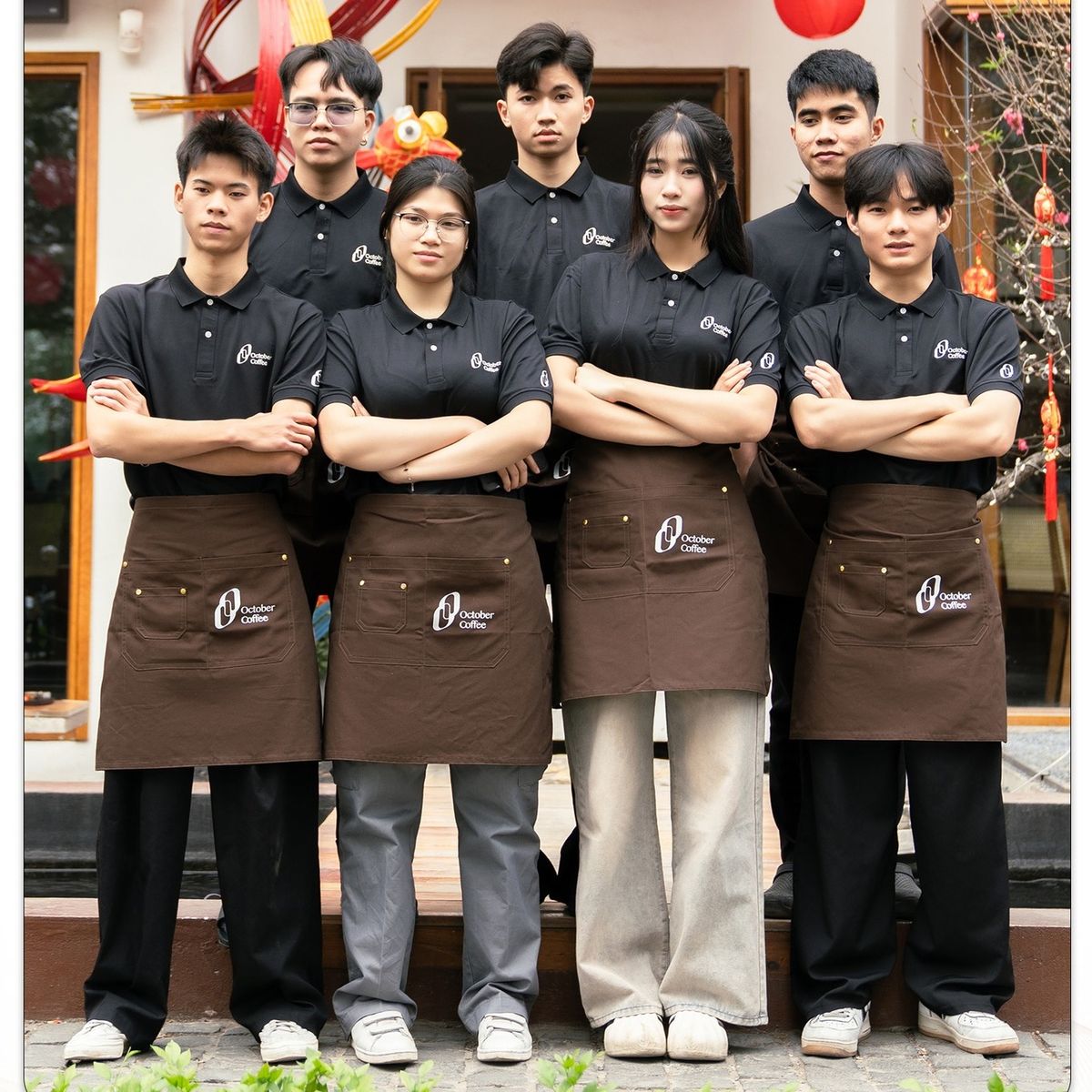 Áo đồng phục quán cafe cho nhân viên