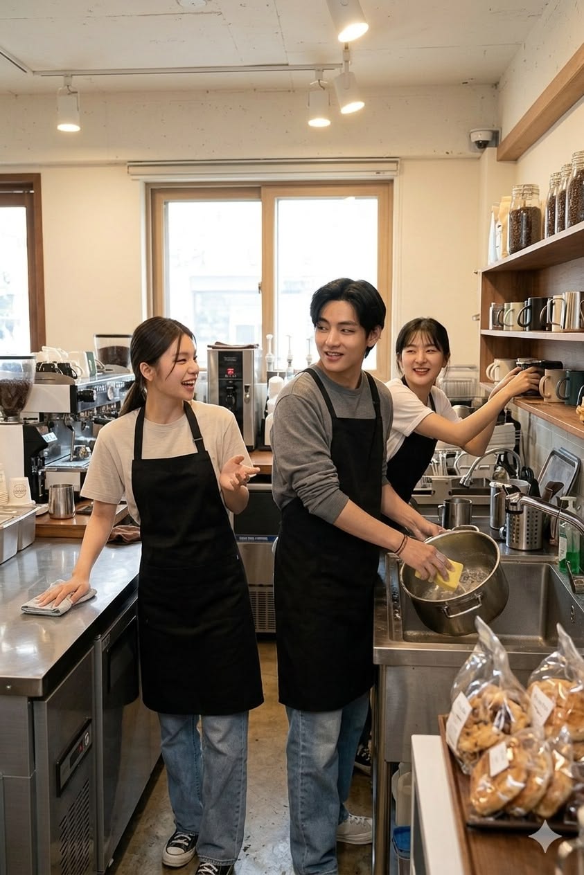 đồng phục quán cafe Hàn Quốc phù hợp với nhiều mô hình kinh doanh