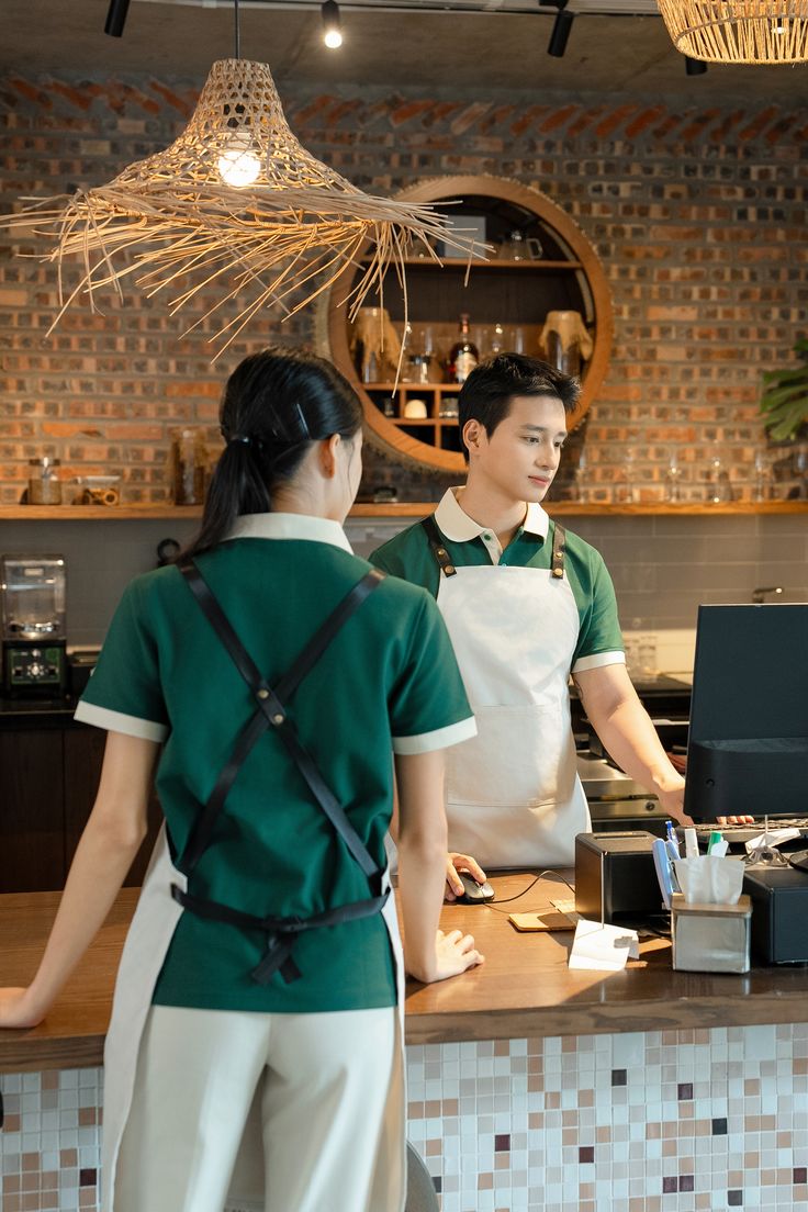 tạp dề quán cafe cho nhân viên pha chế chuyên nghiệp