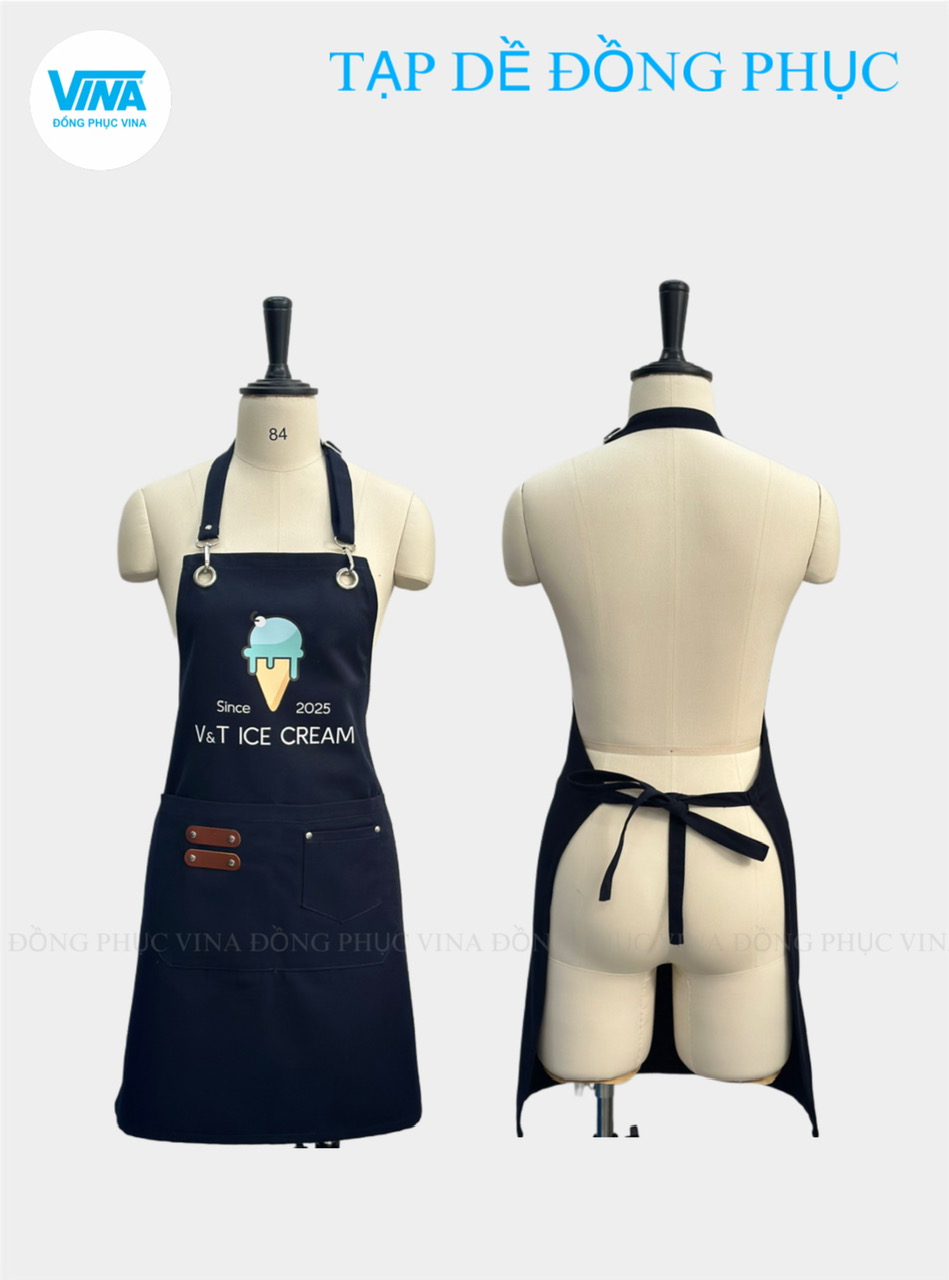 Tạp dề cafe màu đen