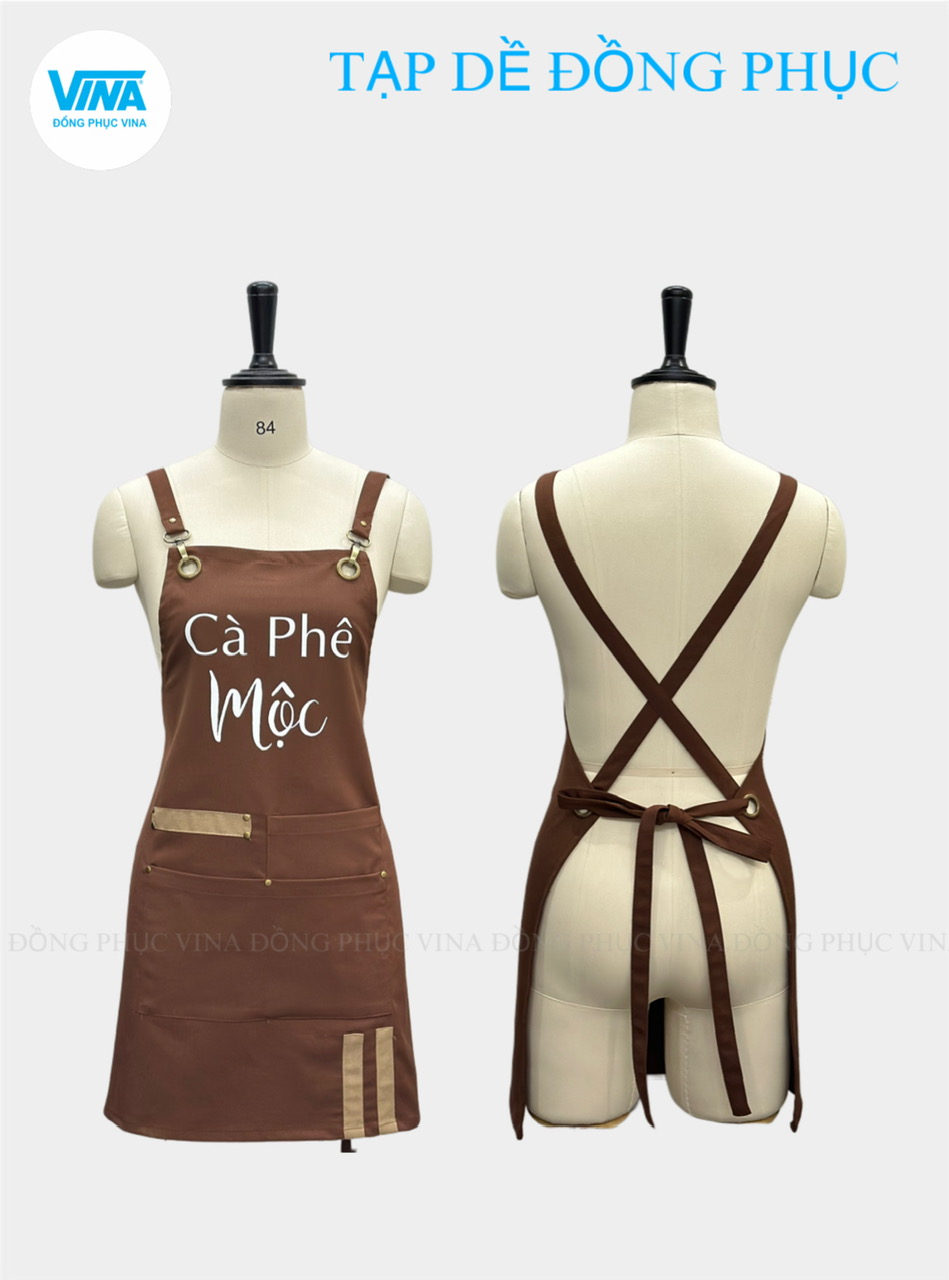 Tạp dề cafe thiết kế